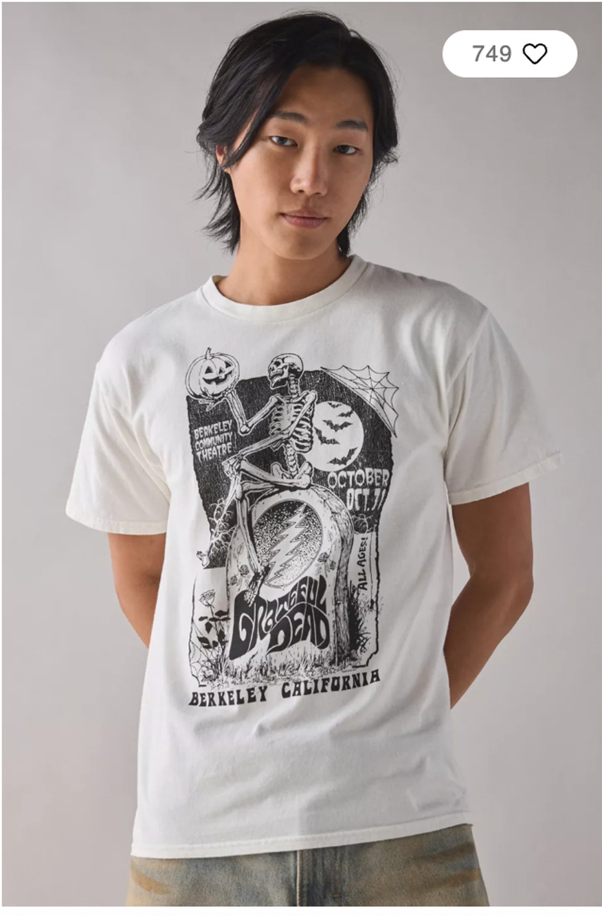 Urban Outfitters Grateful Dead Berkley California Graphic Tee Large NEW